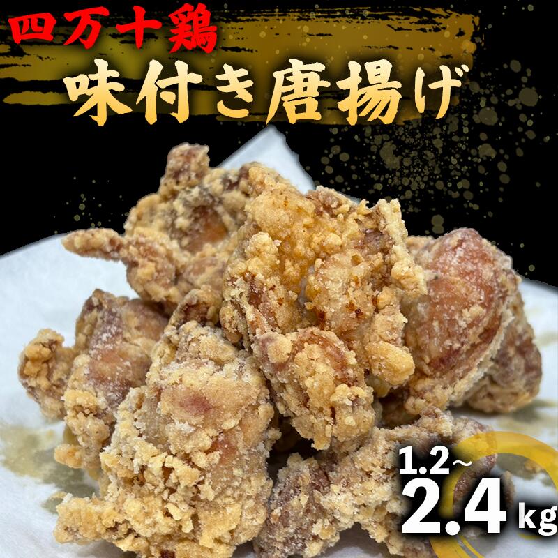 【ふるさと納税】 鶏肉 もも むね 2.4kg 16人前 ブランド鶏 四万十鶏 特製たれ漬け 大容量 ヘルシー セット 唐揚げ から揚げ からあげ用 高知県 須崎市 ふるさと納税唐揚げ