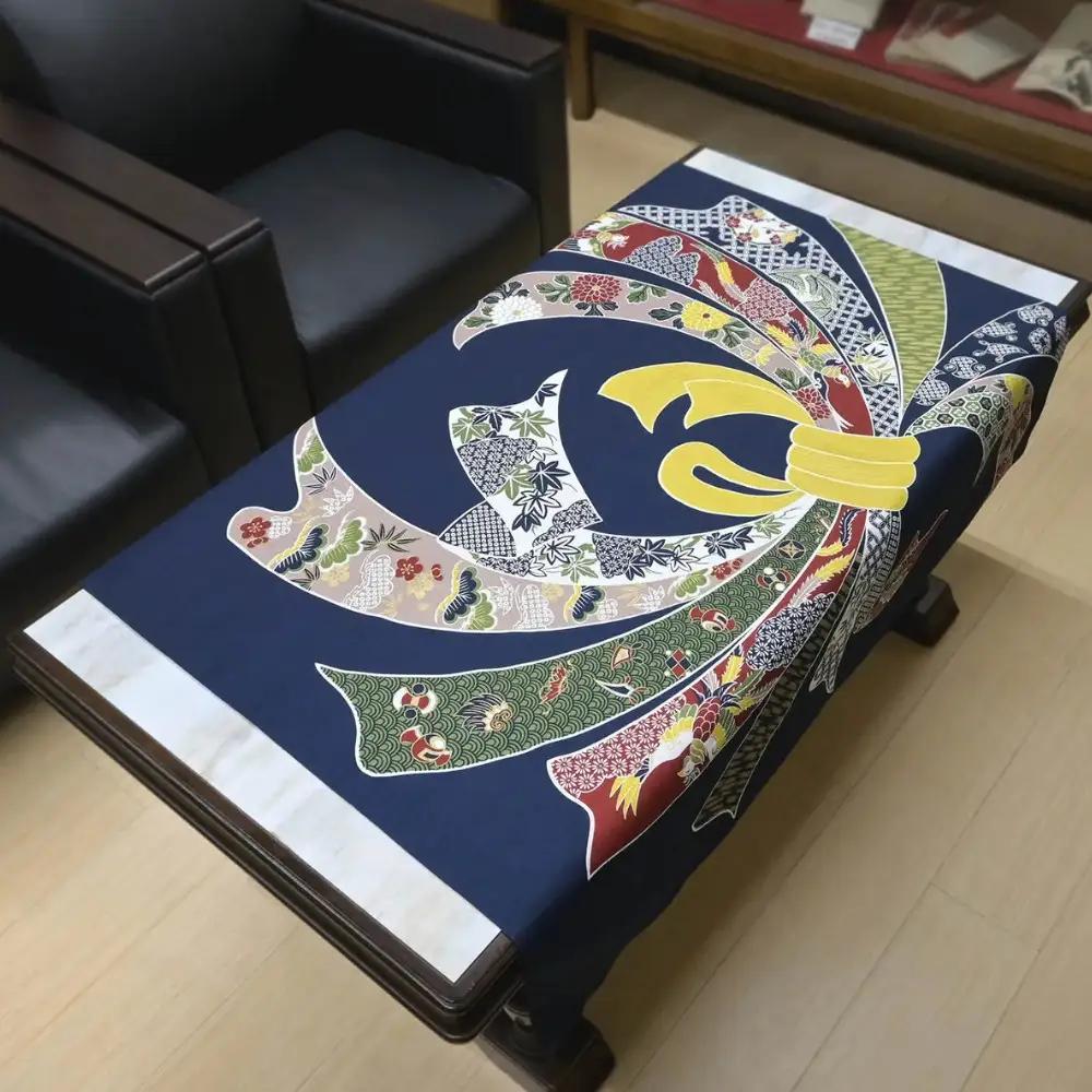 【三陽商事】綿大判ふろしき のしめ｜京都 風呂敷 吉祥文様 結ぶだけでバッグに早変わり エコバッグ