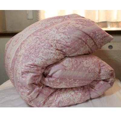 羽毛専門工場直送　国産羽毛ふとん　ダックダウン70% 1.0kg 防臭加工　色柄おまかせ