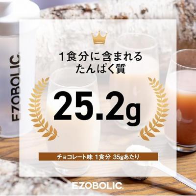 ふるさと納税 下関市 【定期便3回】チョコレート風味 1kg EZOBOLIC プロテイン LG103-A |  | 02