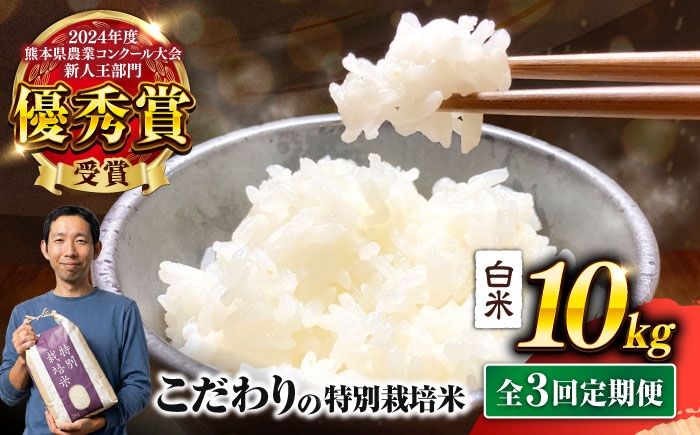 
                   【令和7年度】 【全3回定期便】 くまさんの輝き 白米 10kg 計30kg  米 お米 定期便 白米 お米 米定期便 10kg 10キロ ごはん ライス こめ 精米 ブランド米 定期便 くまさんの輝き 10kg 10ｷﾛ 熊本県産 合志市 産地直送 送料無料【坂本農園】 [AYCC006]
                