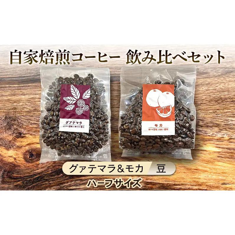 飲み比べセット 自家焙煎コーヒー グァテマラ モカ 飲み比べセット【グァテマラ111g モカ143g】