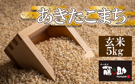 【令和7年産】 あきたこまち 玄米 5kg ／ 十一代目藤助 こめ 米 コメ お米 おこめ ご飯 ごはん げんまい おにぎり お取り寄せ 産地直送 農家直送 単一原料米 国産 国産米 東北 岩手県産 八幡平市産 数量限定 おすすめ