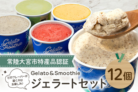 Gelato＆Smoothie ジェラート バラエティセット 12個 スイーツ アイス おやつ【ジェラート】【ho1386】