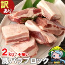 【ふるさと納税】【お届け月が選べる】訳あり 豚肉 豚バラ ブロック 2kg 不揃い 5～7袋 [甲斐精肉店 宮崎県 美郷町 31as0053] 冷凍 宮崎県産 不揃い 煮込み 角煮 チャーシュー 丼 ポッサム 蒸し 揚げ 料理 真空包装 収納 スペース 蒸し豚 塊 かたまり 料理 調理 おかず