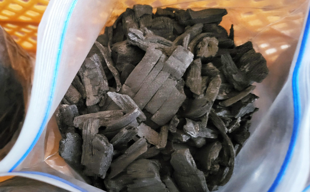 髙倉竹炭 500g×2 合計1kg 竹炭 炭 竹 消臭 除湿 岡垣町