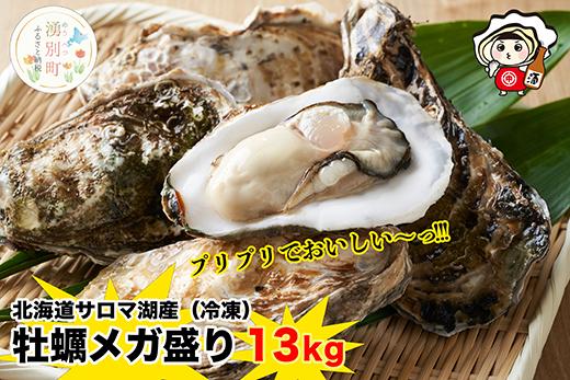 ≪先行予約2024年11月配送開始≫【国内消費拡大求む】 北海道 サロマ湖産 冷凍 殻付き牡蠣 13kg  (2年物) 加熱用
