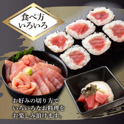 ふるさと納税 室戸市 【 6回定期便 】 天然 マグロ 中トロ 赤身 柵 計680g以上 |  | 03