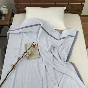 【シングルサイズ】『ほっ』とするやさしい暖かさの綿毛布(140×200cm)×ラベンダー1枚  SH-36902S