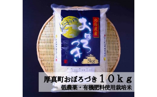 
            【有機質肥料・低農薬】こだわりの北海道ブランド米　おぼろづき10㎏《厚真町》【河村農場】
          