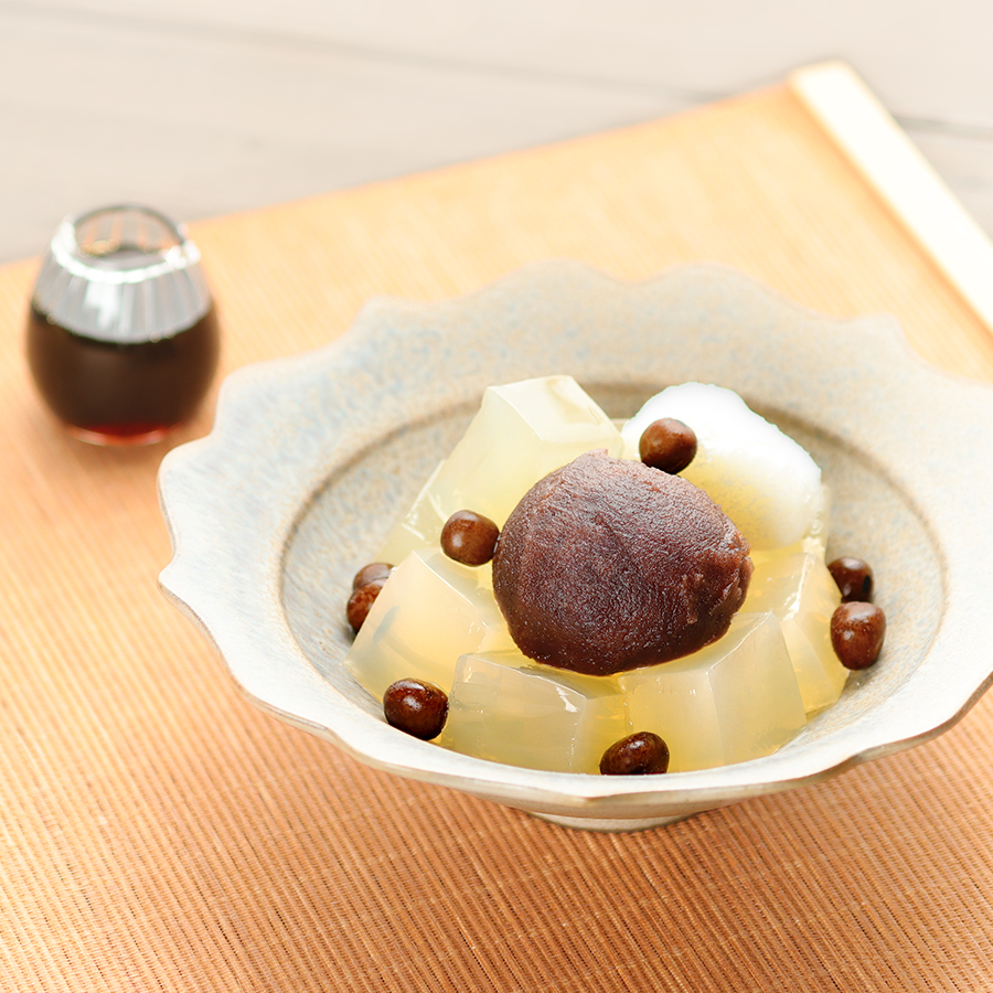 ＜寒天工房　讃岐屋＞あんみつところてんセットこし餡