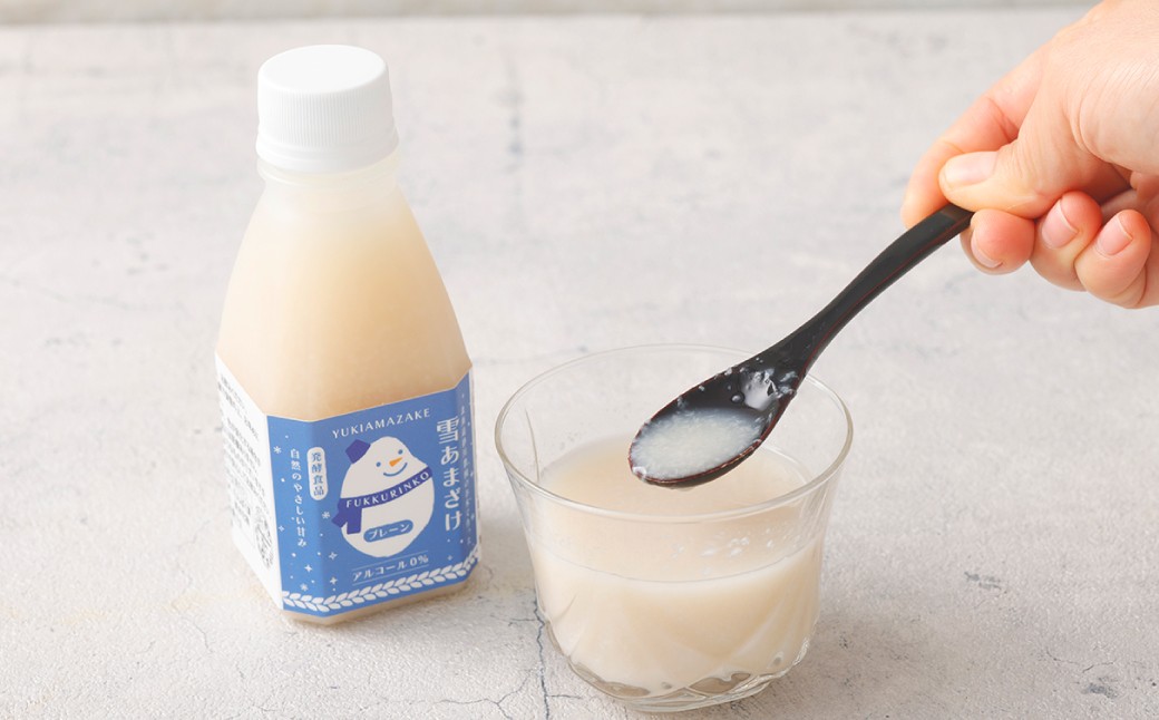 米麹 の 甘酒 雪あまざけ（ プレーン ・ 抹茶 ） 220ml×6本