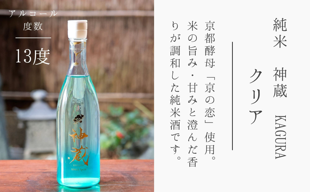 【松井酒造】神蔵 KAGURA 京の恋と京ゆず 飲み比べ / 720ml×2本《純米 神蔵（クリア） / 神蔵「蜜號」京ゆず》 [ 京都 五紋神蔵 老舗 酒蔵 日本酒 リキュール お酒 かぐら 人気 
