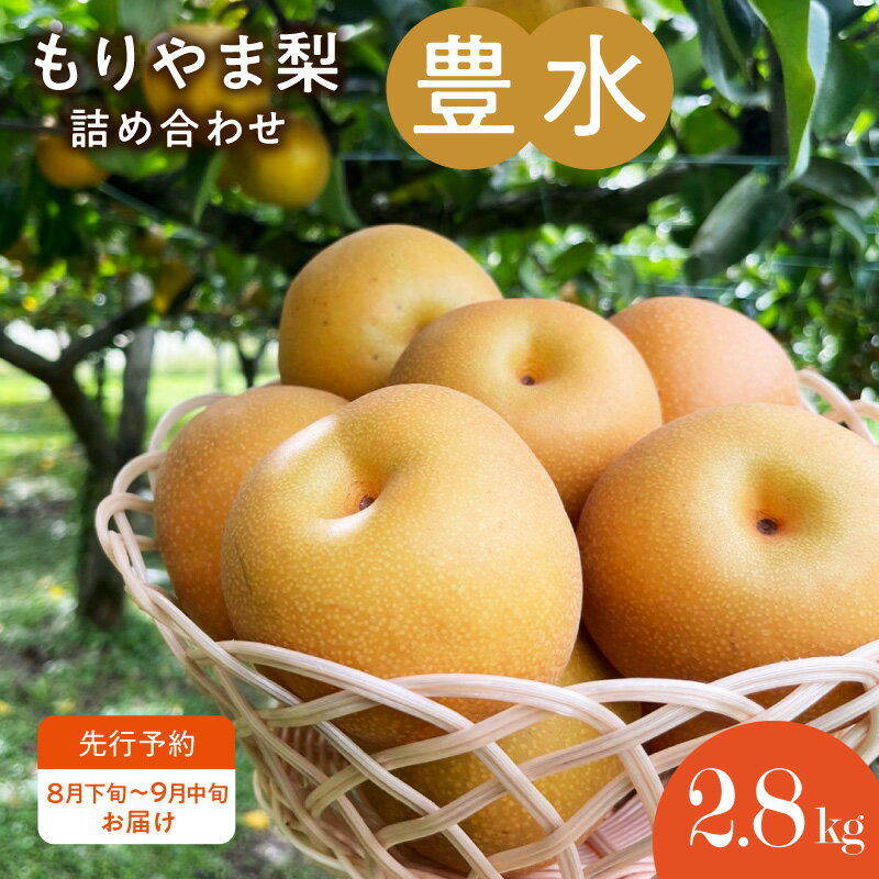 【ふるさと納税】先行予約　びわこもりやまフルーツランドもりやま梨　豊水詰め合わせ　完熟採り　生産農家直送