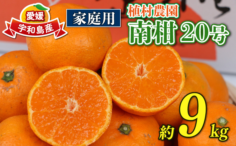 
温州みかん 南柑20号 9kg 家庭用 植村農園 先行予約 mikan みかん 温州蜜柑 愛媛ミカン 愛媛蜜柑 愛媛みかん 温州 蜜柑 果物 くだもの フルーツ 柑橘 農家直送 産地直送 数量限定 国産 愛媛 愛媛産 宇和島 B010-153004
