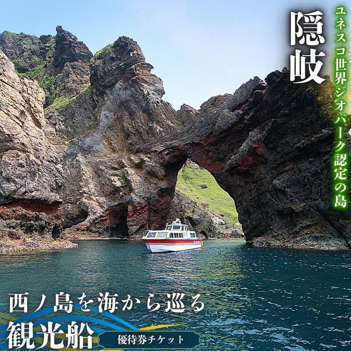 【ふるさと納税】隠岐 西ノ島町 観光船ペアチケット！ 船から隠岐の素敵な景色を堪能。 隠岐 西ノ島町 観光 観光船 船