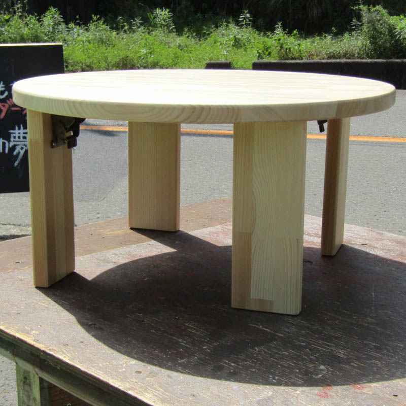 【ふるさと納税】折りたたみ ちゃぶ台 選べる6色 600×600×300mm 木製 パイン材 手作り 子ども用 子供 食事 お絵かき 机 カフェ風 シンプル インテリア 雑貨 家具 木製家具 テーブル 収納 コンパクト 大阪府 泉佐野市 送料無料
