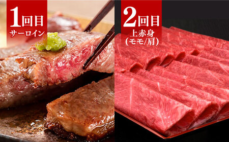 【全6回定期便】博多和牛 贅沢 食べ比べ 2人前( ステーキ すき焼き しゃぶしゃぶ ハンバーグ ) 《築上町》【久田精肉店】[ABCL154] 肉 和牛 牛 精肉 サーロインステーキ ヒレステーキ 