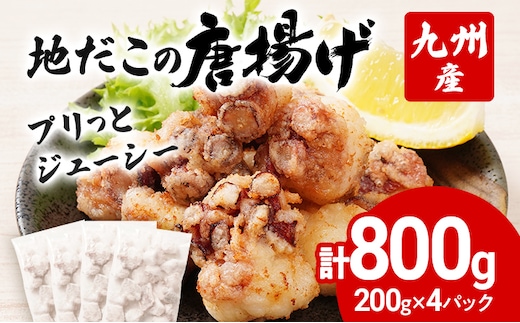 
										
										九州産 地だこの唐揚げ 800g（200g×4パック）たこ タコ 唐揚げ おつまみ おかず ビール お酒 晩酌 居酒屋メニュー 簡単調理 揚げるだけ 揚げ物 海鮮 からあげ 味付け済
									