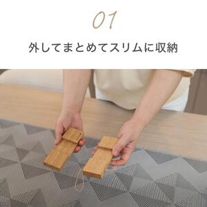 【栗】コンパクトに収納できる 木製鍋敷き プラス型 天然木  13.5cm  スリム テーブルマット ハンドメイド ナチュラル トリベット コースター キッチン用品 kitoen（木と縁）