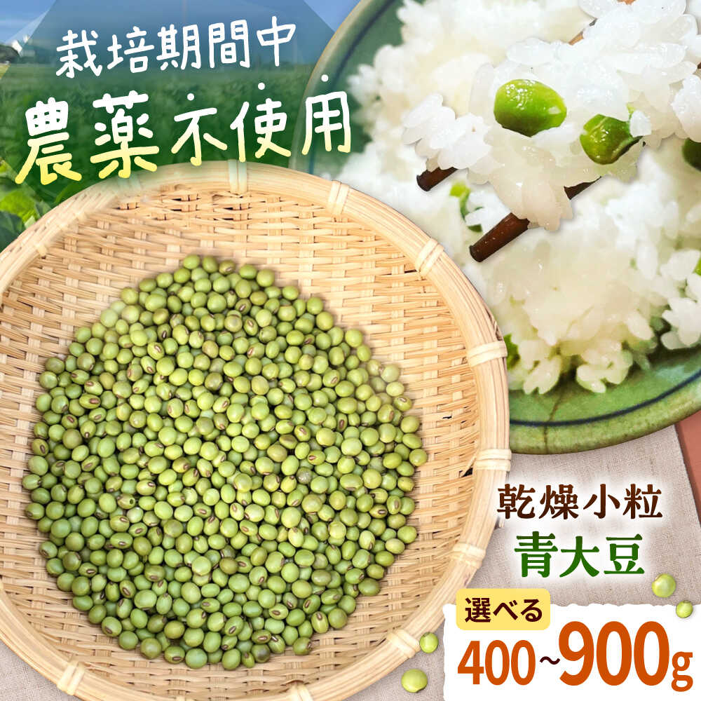 【ふるさと納税】《農薬不使用》乾燥小粒青大豆（品種：黒神）《厚真町》【ekam】 大豆 豆 オーガニック 農薬不使用 有機JAS認証 青大豆 乾燥大豆 北海道 [AXBV001]