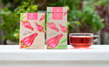 久米島産 天然ローゼルティー「Red Tea」25包 ハーブティー ローゼル茶 レッドティー 赤色 島ハーブ ノンカフェイン カフェインレス ハイビスカス 酸味 美容 ダイエット ビタミンC デトック