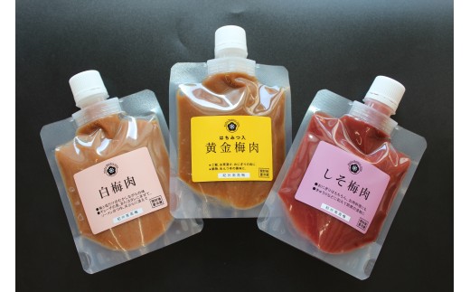 梅一番井口　紀州南高梅　梅肉　３種詰め合わせセット maruni067