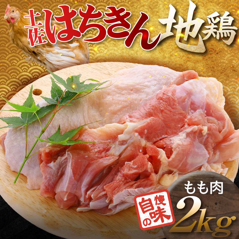 土佐はちきん地鶏 もも肉 2kg 地鶏 モモ肉 鶏肉 とり肉 とりにく 肉 高知県 大川村  鶏モモ 鶏もも肉 鶏 モモ チキン 食品 F6R-006