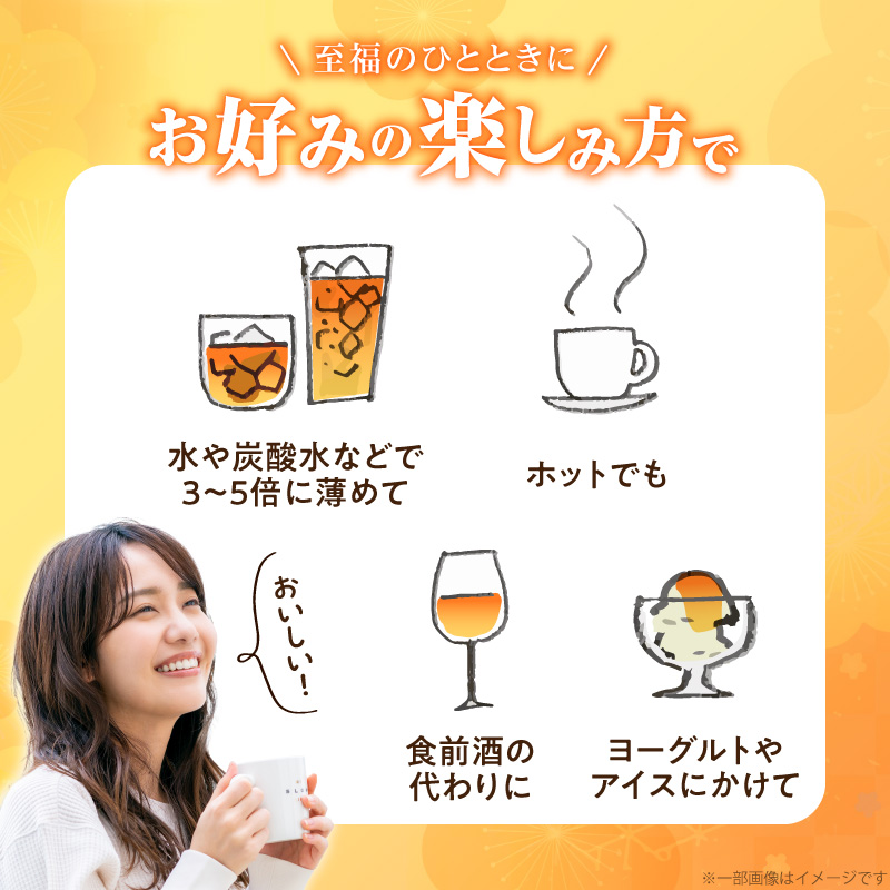 『長期熟成梅ドリンク 18years』 300ｍｌ 3本セット 国産梅 無添加 こだわり 飲料 18年以上 熟成 エキス 清涼飲料水 食前 シロップ アイスクリーム 七福醸造 H001-097