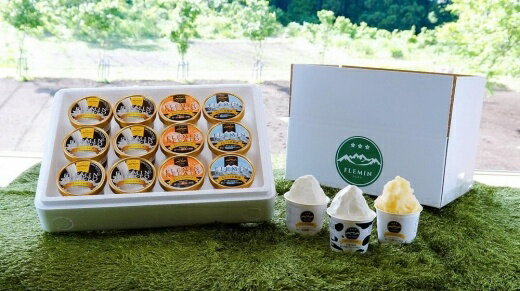 【ふるさと納税】アイス ジェラート セット 12個 ( 110ml × 3種 ミルク オレンジ 乳酸菌ジェラート ) フレミン | お菓子 菓子 おかし スイーツ デザート 食品 人気 おすすめ 送料無料
