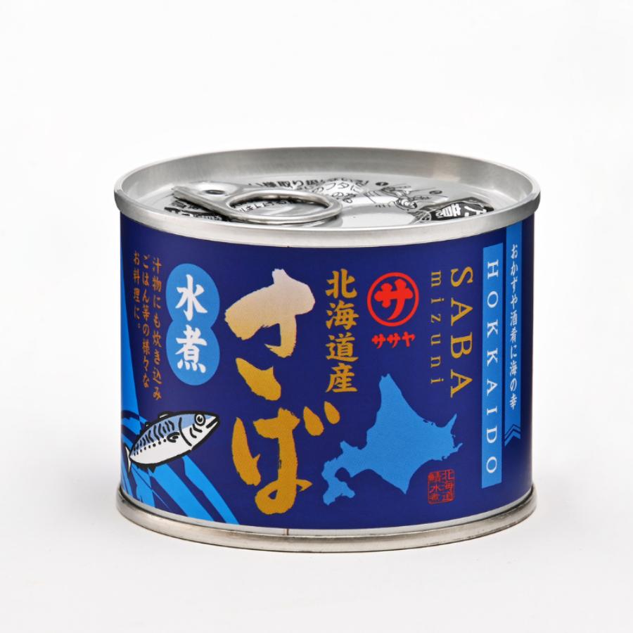 ＜笹谷商店＞北海道産さば水煮缶24缶セット