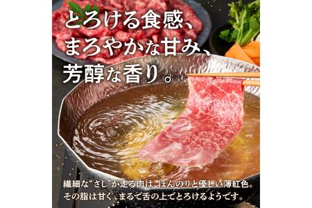 【D8-016】森本牧場産 本格黒毛和牛 筑穂牛 赤身スライス 500g