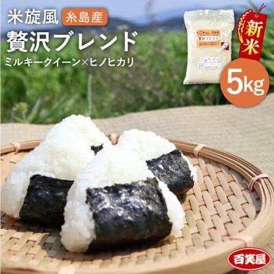 ふるさと納税 糸島市  米旋風 贅沢 ブレンド 5kg 《糸島》【百笑屋】 [ABF005]