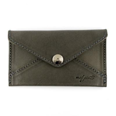 ふるさと納税 大川市 maf pinto エンベロープ カードケース 本革 グレー