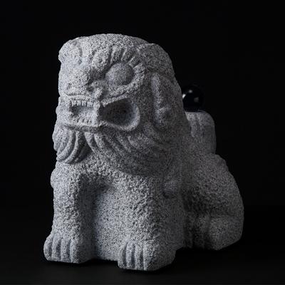 ふるさと納税 高松市 [庵治 石獅子] 狛しゃん 1体(作:白井 保浩)【庵治石産地の職人彫りおろしの一点物】
