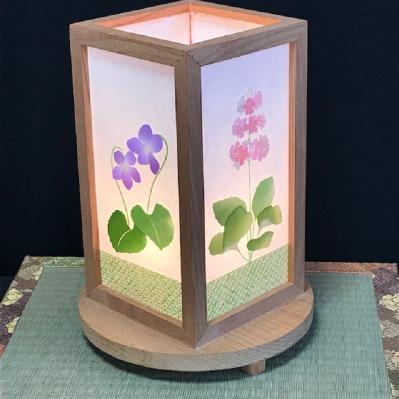 ふるさと納税 泉佐野市 あんどん　あかり　夢あかり　正絹着物生地で作ったおしゃれな行灯　四季の花 050F079 |  | 01