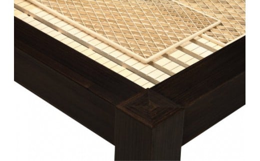 桐組子ベッド「夢楽?」シングル 総桐組子ベッドは布団の環境を整える特許取得 　職人による、手作り・手仕上げの工場よりお届け／総桐箪笥和光　AH019