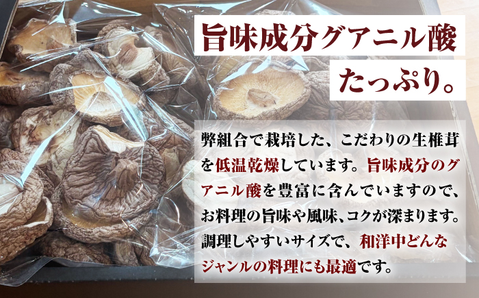 乾燥しいたけ 80g 2袋 計160g  / きのこ キノコ 茸 シイタケ  / 南島原市 / サンエスファーム [SBX004]