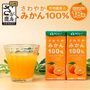 【ふるさと納税】さわやかみかん 200ml×18本 サンレイ 食物繊維 果汁100％ オレンジジュース みかんジュース みかん 蜜柑 オレンジ 果物 フルーツ 果汁 飲み物 飲料 ジュース おいしい 人気 おすすめ国産 九州産 佐賀県産 健康 飲みやすい 送料無料 B-457