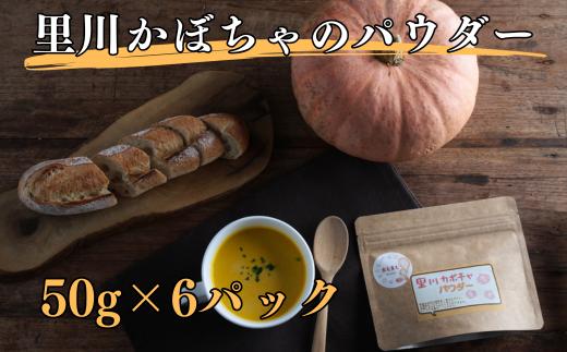
里川カボチャパウダー 50g入り６パックセット【お菓子作り マフィン クッキー パン レシピ スイーツ パンプキン ハロウィン 便利 離乳食 かぼちゃ スープ 南瓜 茨城県 常陸太田市】

