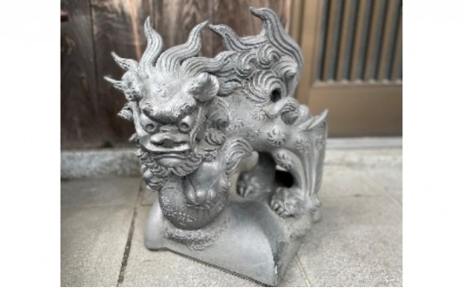 
[№5258-0694]瓦細工師手作り　【玉乗り唐獅子】

