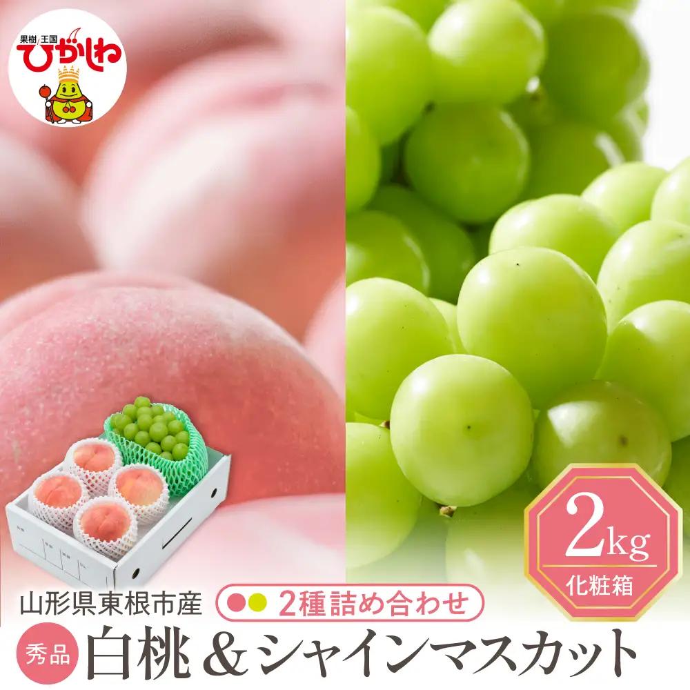 2026年産 白桃 シャインマスカット 詰め合わせ 2kg フルーツ