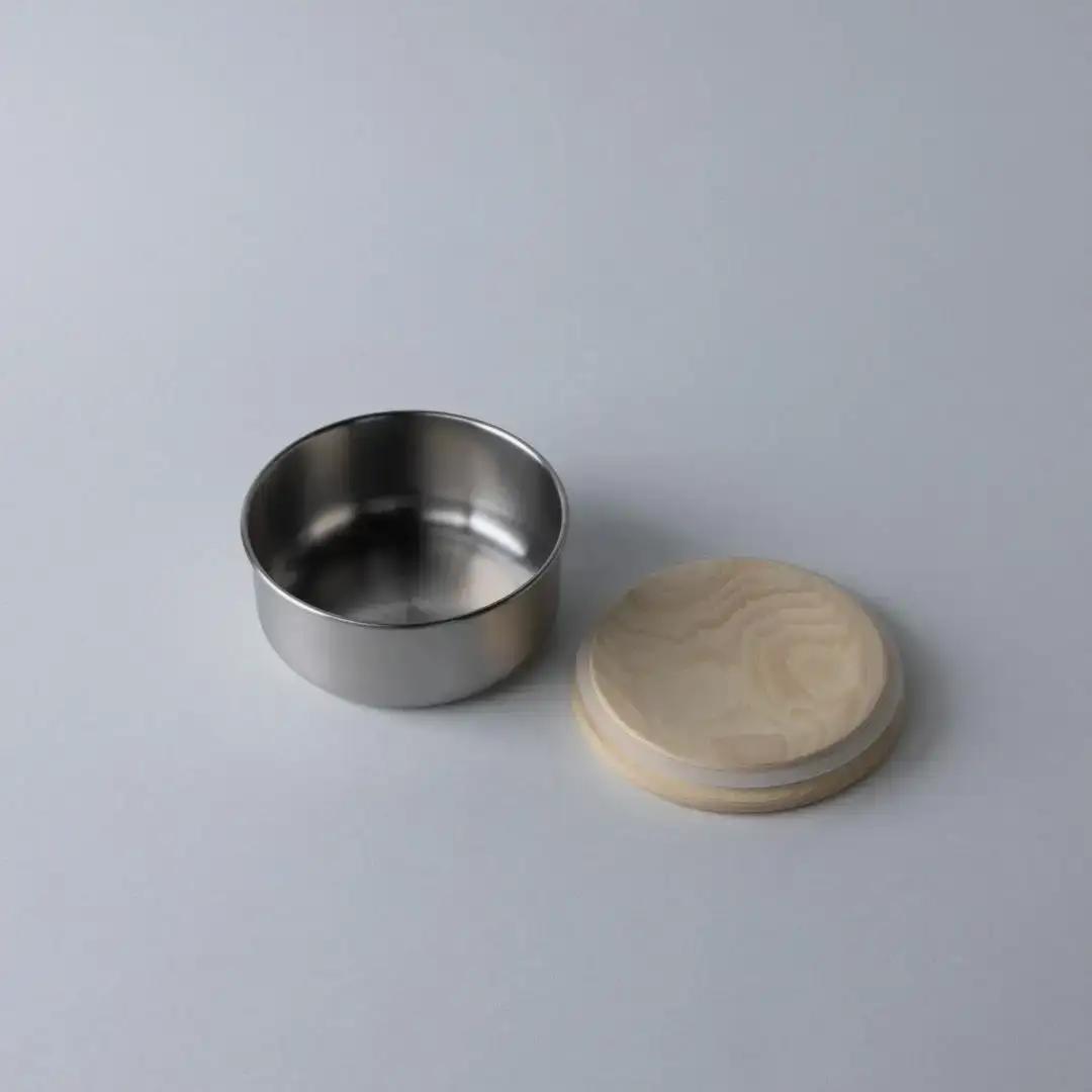 めおと 弁当箱セット 木蓋 ステンレス シリコンパッキン 巾着袋 [株式会社プラスワイズ] 【058S009】