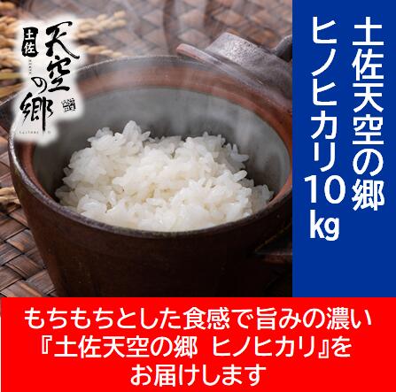 【ふるさと納税】農林水産省の「つなぐ棚田遺産」に選ばれた棚田で育てられた棚田米　土佐天空の郷　ヒノヒカリ　10kg　お米・ヒノヒカリ