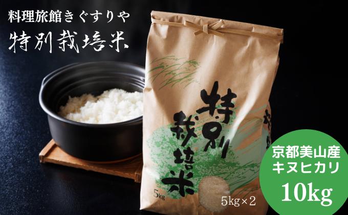 【令和8年度】 料理旅館きぐすりや 特別栽培米 キヌヒカリ 10kg 精米 白米 お米 こめ コメ 減農薬栽培 10キロ 5kg×2 ご飯 ごはん 京都　※9月下旬より順次発送  新米26