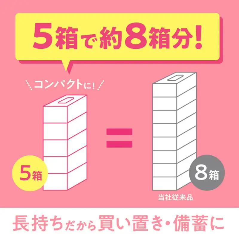 《4ヶ月ごとに3回お届け》定期便 ティッシュペーパー スコッティ ティシュー フラワーボックス 250組 5箱パック×1パック 秋田市オリジナル 最短翌日発送