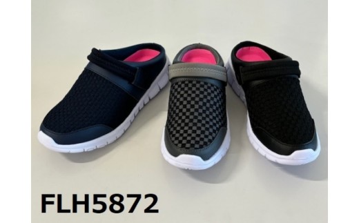 婦人　ベルト付き　スライダーサンダル　FLH5872（L・NV）