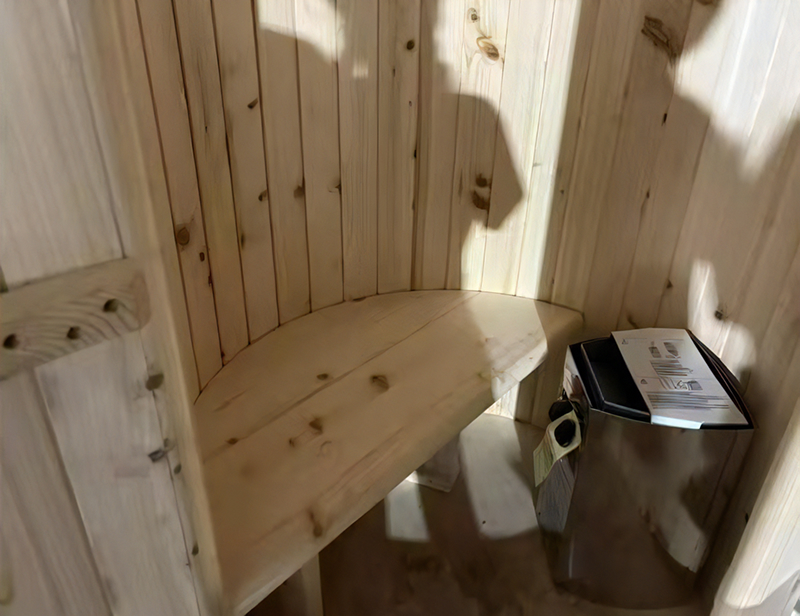 家庭用フィンランド式バレルサウナ「俺の蒸樽」※申込前に要連絡※ ヒノキ 檜 樽型