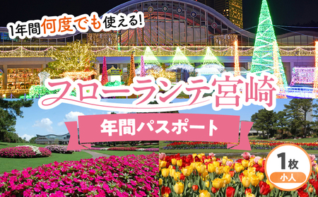 フローランテ宮崎年間パスポート（小人）自然 花 祭 祭典 イルミネーション フラワーガーデン イベント チケット 引換券 入園券 フローランテ宮崎 小学生 中学生