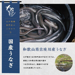 〈うなぎ専門店やまのうち〉江戸焼き うなぎ 蒲焼き 2尾